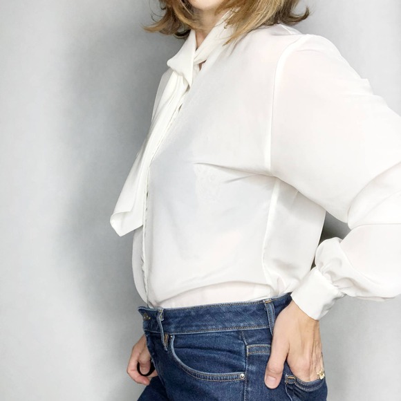 VINTAGE Pendleton 80's White Blouse - Picture 2 of 5